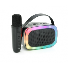 Колонка Kisonli G21 Bluetooth 5.0, 1х5W, 1800mAh, USB / TF / BT / LED / AUX, DC: 5V / 1A, Black, BOX