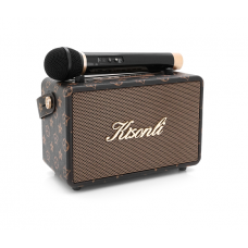 Колонка Kisonli G100 Bluetooth 5.0, 2х10W, 1800mAh, USB / TF / BT / AUX, DC: 5V / 1A, Black, BOX