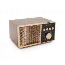 Колонка Kisonli G10 Bluetooth 5.0, 1х5W, 1200mAh, USB / TF / BT / FM / AUX, DC: 5V / 1A, Wooden, BOX