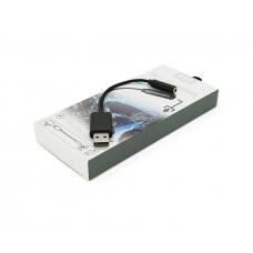 Перехідник для навушників KIN KY-210 USB2.0(M)-Jack3.5(F), Black, Box