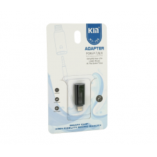 Перехідник KIN KY-198 Lighting(M) => Jack 3.5mm(F), Black, Box