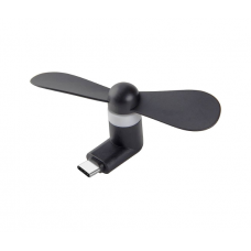 Вентилятор для мобильного телефона Type-C, Black, OEM