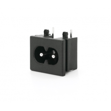 Двухконтактный разъем AC018 папа, 250V, 10A, под пайку