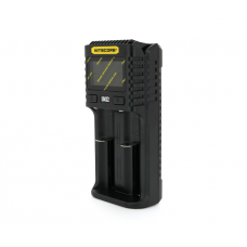 Зарядний пристрій універсальний Nitecore Digicharger UMS2, 2 канали, LCD дисплей, підтримує Li-ion, Ni-MH та Ni-Cd AA (R6), ААA (R03), С (R14)