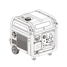 Генератор инверторный БЕНЗИНОВЫЙ Matari M9000I (8 kW), однофазный, 220V, 50Hz, обьем бака 23л, электростартер