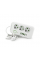 Фільтр мережі F09U, 3 розетки EU + 4 USB + 1PD, кнопка включення з індикатором, 2 м, 3х0,75мм, 2500W, White, Box