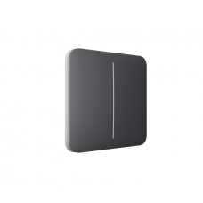 Кнопка для двухклавишного выключателя Ajax SoloButton (2-gang) graphite