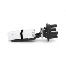 Муфта оптическая Merlion ML-OP-F102H-96C, герметичная, 4 ввода, до 4-х кассет, до 96 сварок, материал PP
