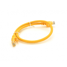 Патч-корд литой RITAR, UTP, RJ45, Cat.6, 0.5m, желтый, Cu (медь)