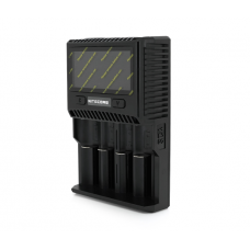 Зарядний пристрій універсальний Nitecore SC4, 4 канали, LCD дисплей, підтримує Li-ion, Ni-MH та Ni-Cd AA (R6), ААA (R03), AAAA, С (R14), 3A