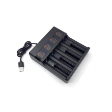 Зарядное устройство MS-5DP4, 4 канала, 18650 / 26650 / 21700, 4.2V / 4000mAh, питание от USB
