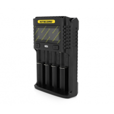 Зарядний пристрій універсальний Nitecore Digicharger UMS4, 4 канали, LCD дисплей, підтримує Li-ion, Ni-MH і Ni-Cd AA (R6), ААA (R03), С (R14)
