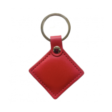 Бесконтактный брелок IC MIFARE 13,56 МГц(MF-Leather ) в кожаном чехле, цвет красный