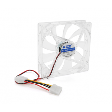 Кулер корпусной 12025 DC sleeve fan 4pin - 120*120*25мм, 12V / 0,15A, 1900об / мин, Blue