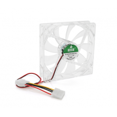 Кулер корпусной 12025 DC sleeve fan 4pin - 120*120*25мм, 12V / 0,15A, 1900об / мин, Green