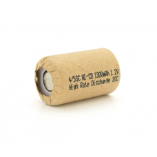 Аккумуляторная батарея для шуруповерта Ni-Cd 4 / 5SC1300mAh 1.2V, 10C, 23x32 mm