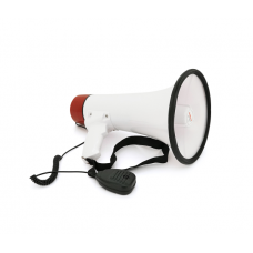 Громкоговоритель Megaphone ER-55U, 25W, питание от аккума 6В, СЗУ, White / Red, Box