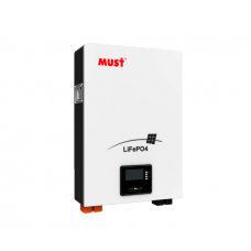 Аккумуляторная батарея Must LiFePO4 25.6V 100Ah ( 450 x 400 x 140 ), 23kg, монтаж на стену