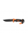Нож для кемпинга SC-822, Black-Orange, Чехол