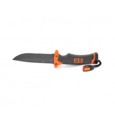 Нож для кемпинга SC-823, Black-Orange, Чехол