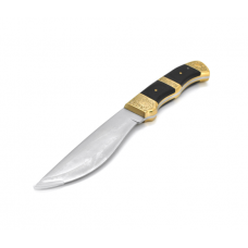 Нож для кемпинга SC-8114, Steel + black wood, Чехол