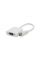 Конвертер mini HDMI (папа) на VGA(мама) 30cm, White, 4K / 2K, Пакет