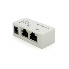 POE инжектор IEEE 802.3af PoE с портом Ethernet 10 / 100 / 1000 Мбит / с, White