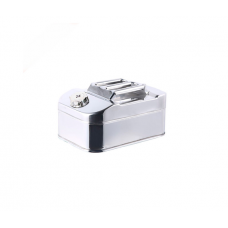 Канистра Merlion ML201-10L, горизонтальная из нержавеющей стали+ гибкая лейка, 10л, 370х260х190мм, 1.8 кг, Silver