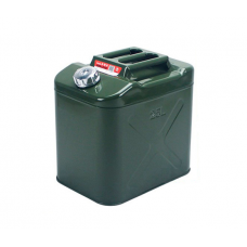 Канистра Merlion YT-HS-FX-25L, металлическая с клапаном + гибкая лейка, 25л, 355х255х360мм, Green