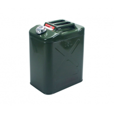 Канистра Merlion YT-HS-FX-35L, металлическая с клапаном + гибкая лейка, 35л, 355х255х480мм, Green