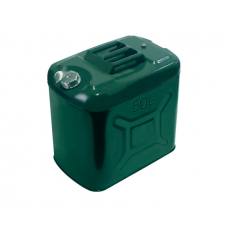 Канистра Merlion YT-HS-FX-50L, металлическая с клапаном + гибкая лейка, 50л, 472х305х470мм, Green