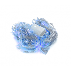 Гирлянда 400LED Водопад (Blue), 8 режимов, 3*2метра, прозрачная изоляция, BOX