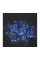 Гірлянда 120LED Дощ (Blue), 1 режим, 3 * 0.5 метра, біла ізоляція, BOX