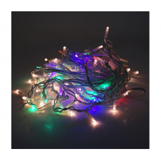 Гирлянда 120LED Дождь (Red / Green / Blue / Yellow), 1 режим, 3*0.5метра, белая изоляция, BOX