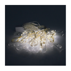 Гирлянда 400LED Капля (White Hot), медный провод, 8 режимов, 2*2метра, прозрачная изоляция, BOX