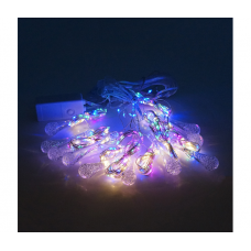 Гирлянда 400LED Капля (Red / Green / Blue / Yellow), медный провод, 8 режимов, 2*2метра, прозрачная изоляция, BOX