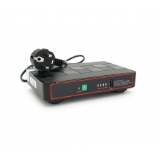 ДБЖ Green Wave ECO418Pro-18W для роутерів / комутаторів / PON / POE, 5 / 9 / 12 / 15 / 24V, (12000MAh), Black, BOX