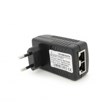 POE инжектор RITAR 48V 0,5A (24Вт) 2 порта (RG-45 10 / 100Мбит / с + RG-45 POE) Евро вилка
