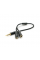 Разветвитель аудио для наушников и микрофона, Jack 3.5 (папа ) 4 pin =>2*Jack 3.5(мама) 3 pin , круглый в оплетке, Box
