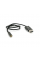 Переходник для наушников VegGieg V-K201 USB2.0(M)-Jack3.5(F), Black, Box