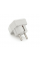 Вилка с выключателем угловая YT-426A, 16A 250V, A105, White