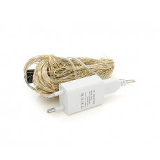 Гирлянда Конский хвост 600Led, 20 ниток по 3м, Hot White