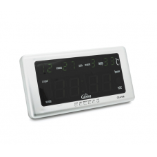 Настінний годинник VST-2168, з календарем та термометром, Green, Box