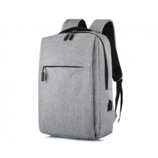 Рюкзак для ноутбука Merlion 14", вихід під USB-кабель, 32х11х41 см, Grey