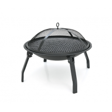 Гриль угольный круглый, 55х28 см, Black