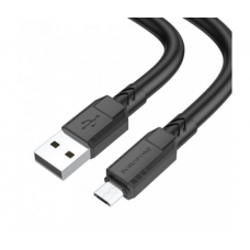 Кабель Borofone BX81, USB-Micro, 2.4A, довжина 1м, Black, BOX
