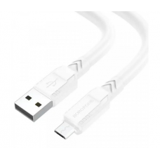 Кабель Borofone BX81, USB-Micro, 2.4A, довжина 1м, White, BOX