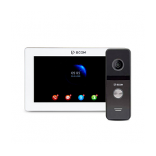 Комплект відеодомофон+відеопанель BCOM BD-770FHD White Kit ( 7" IPS домофон з пам'яттю, запис руху, Full HD панель виклику 120 ° )