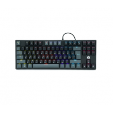 Клавіатура USB Fantech ATOM MK876, (Eng / Укр / Рус), Black(red switch), 87к