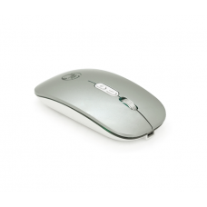 Миша бездротова iMICE E-1400, 5 кнопок, 800 / 1200 / 1600 DPI, 2.4Ghz 10м, Windows XP / Vista / Win7 / 8 / 10 Mac OS X, Rechargable, Silver, BOX